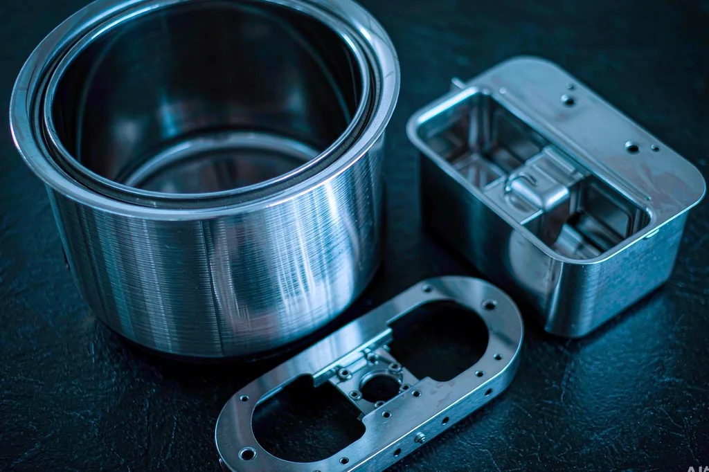 Stainless steel appliance and kitchenware parts
